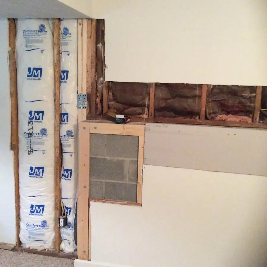 Wall insulation replacement during Contents Cleaning & Restoration in Bern